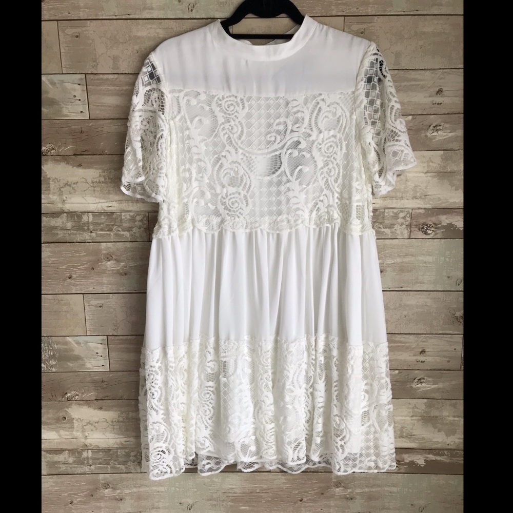 White lace dress